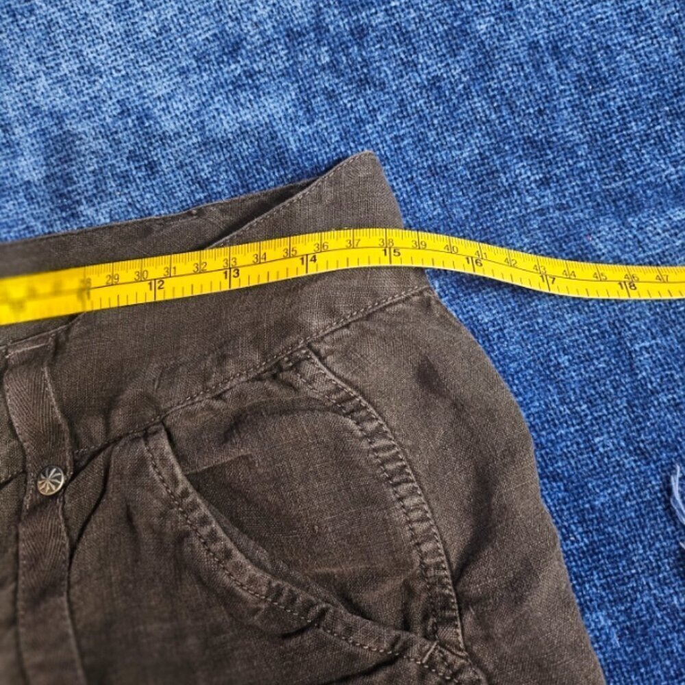 Athleta Black Linen Shorts 6 Small - Picture 7 of 7